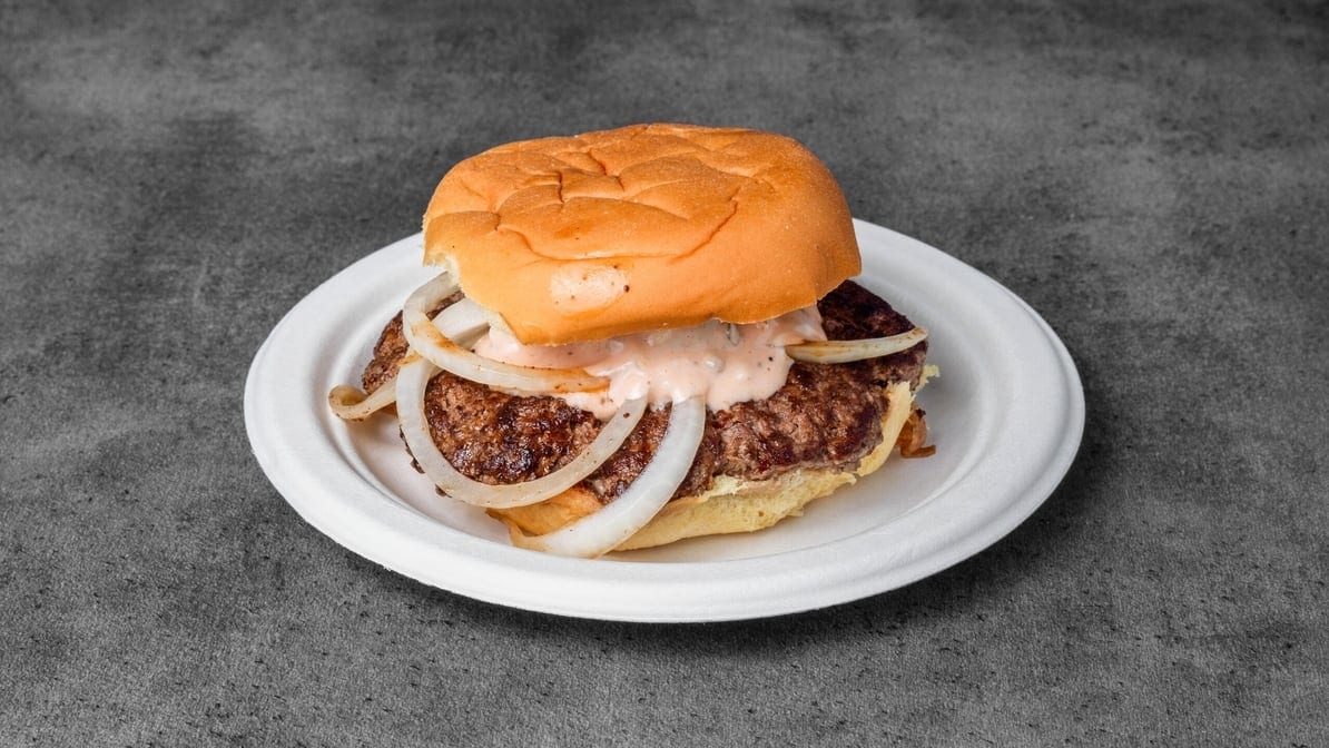 Classic Smash Burger with Cheese.