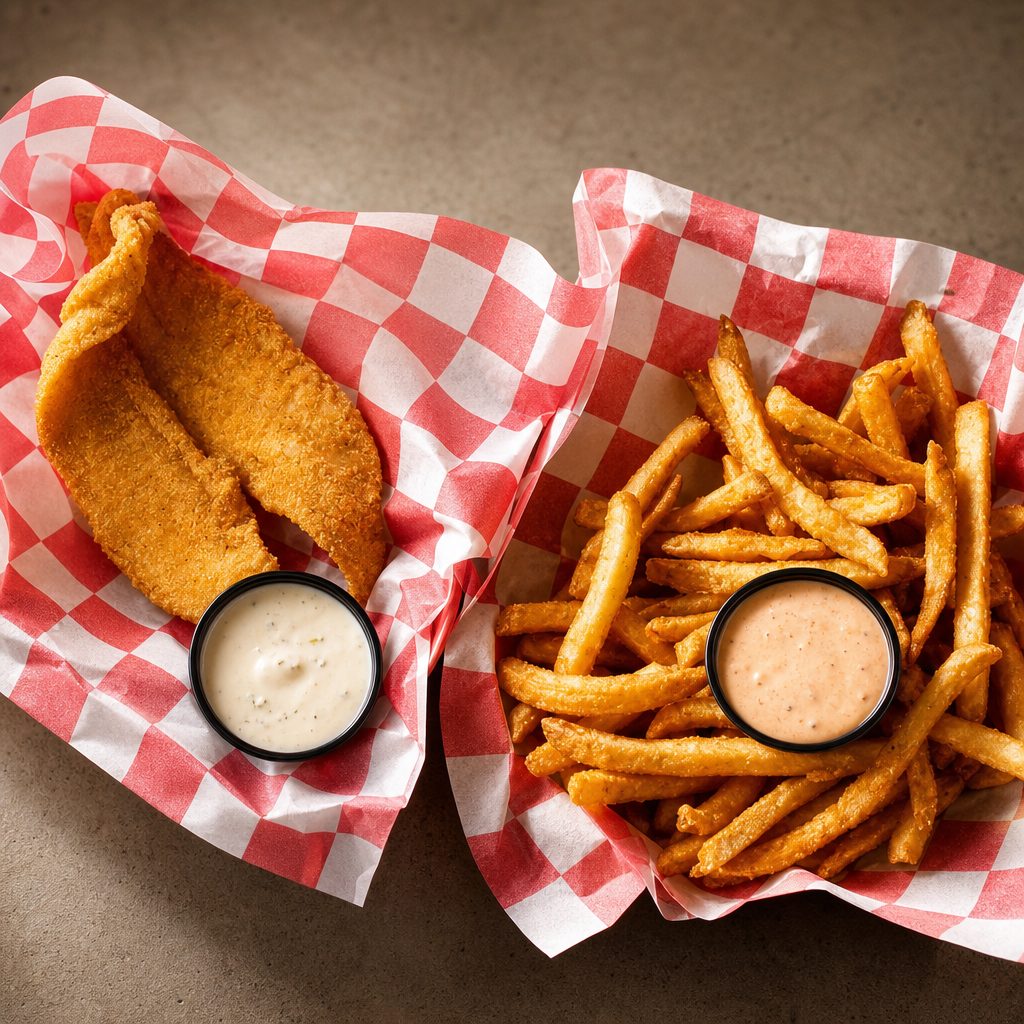 Fish and Chips.